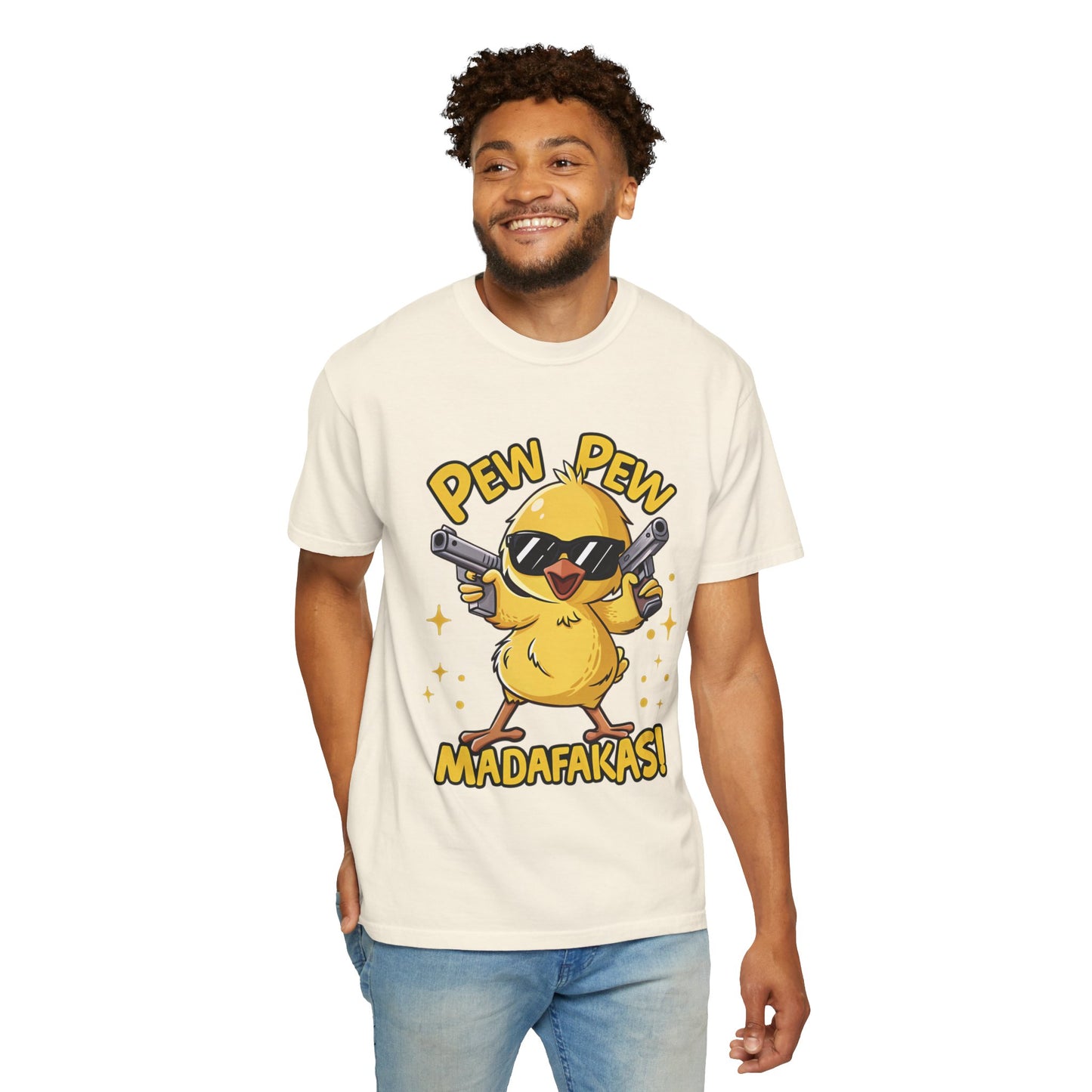Funny Chick T-Shirt - "Pew Pew Madafakas!"