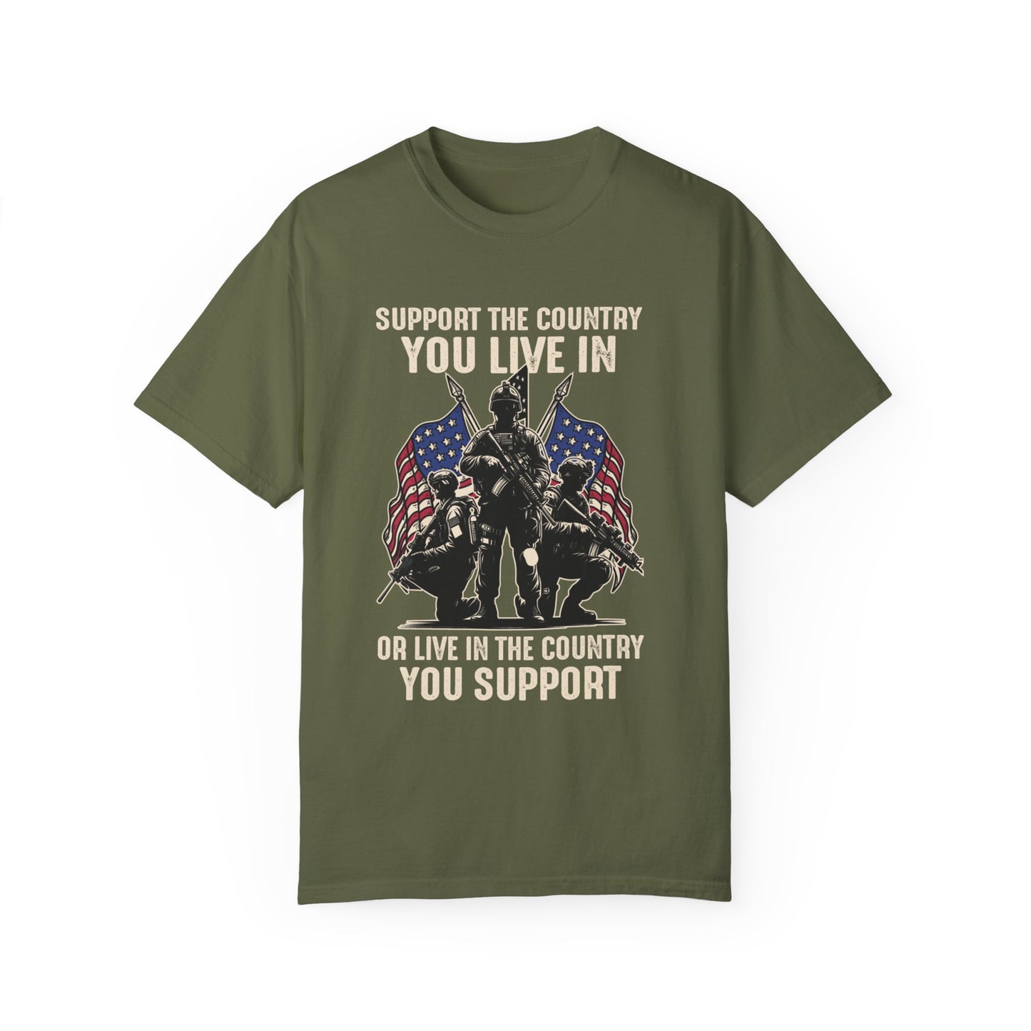 Patriotic Unisex T-Shirt - "Support the Country You Live In" Graphic Tee