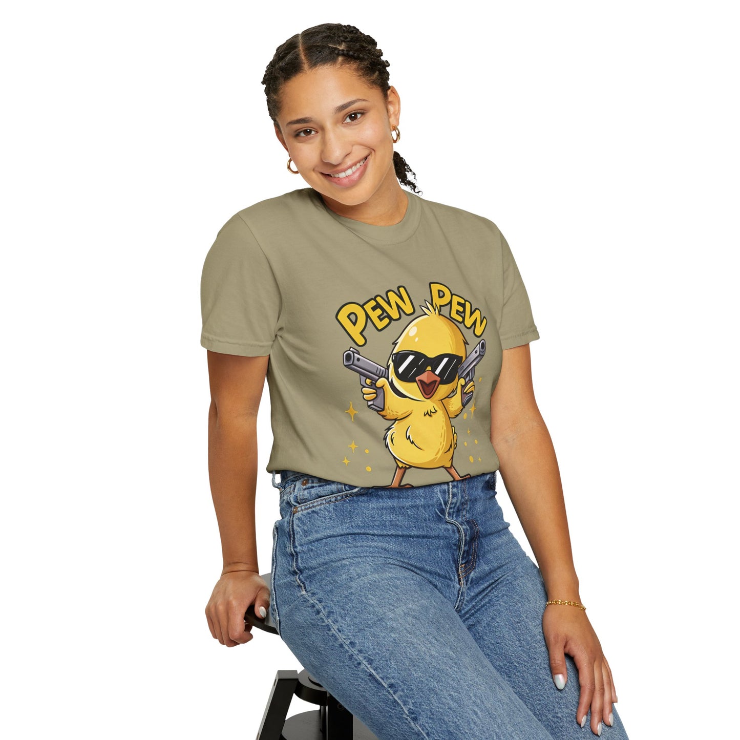 Funny Chick T-Shirt - "Pew Pew Madafakas!"