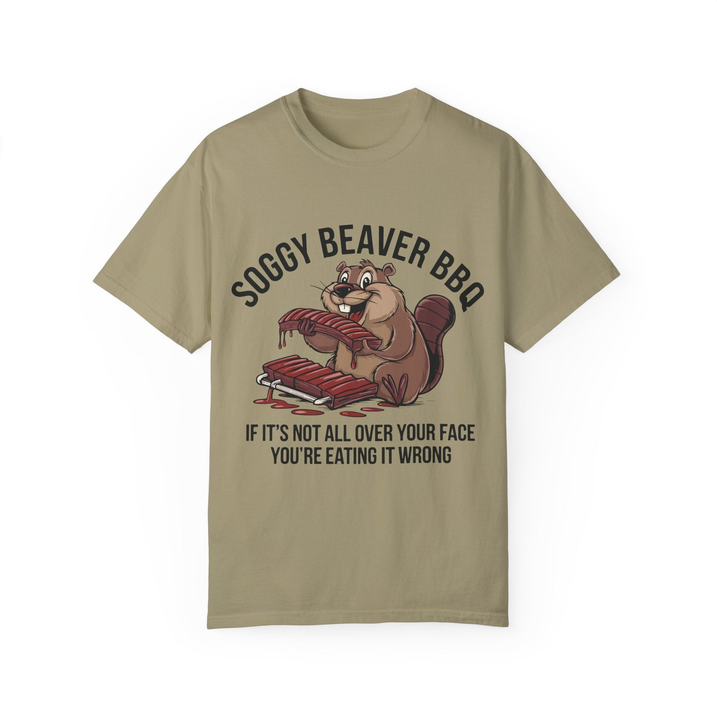 "Soggy Beaver BBQ" Tee – Smokin’ Meat & Droppin’ Innuendos