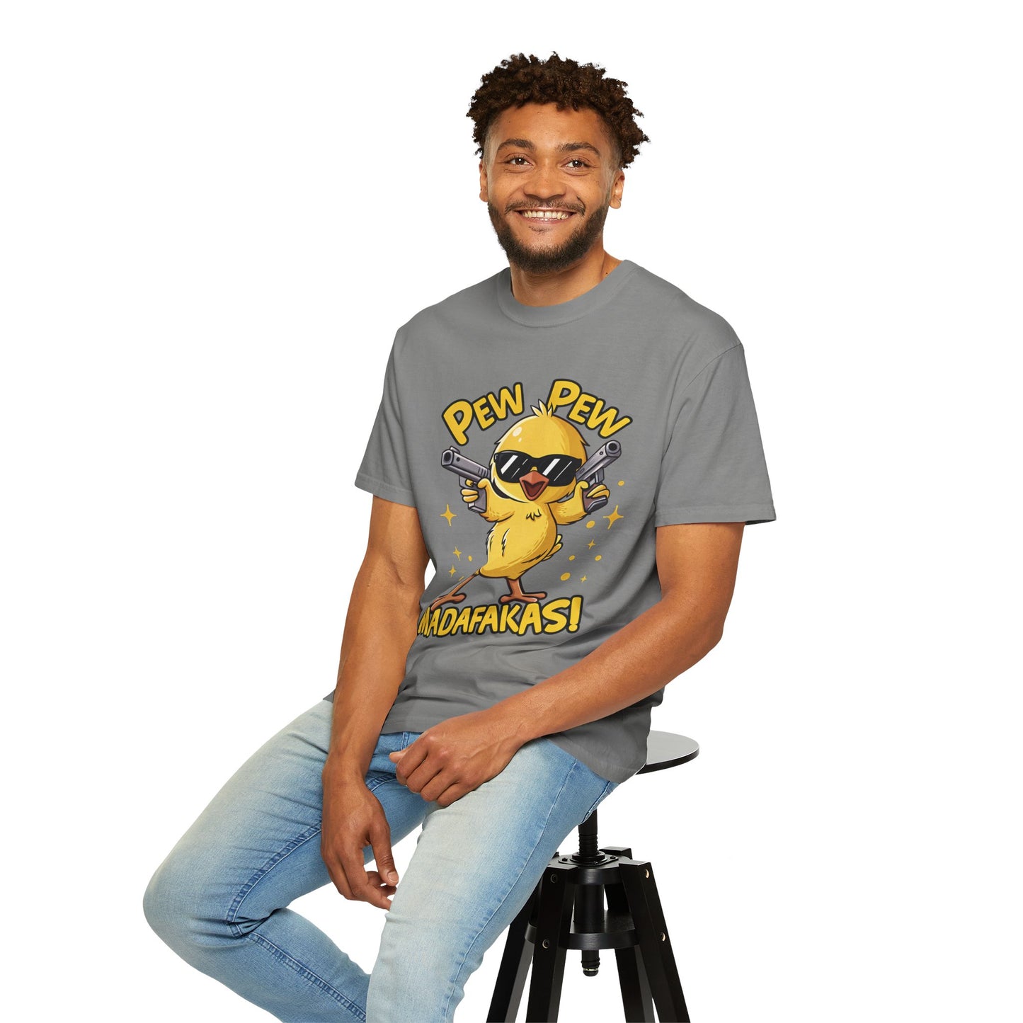Funny Chick T-Shirt - "Pew Pew Madafakas!"