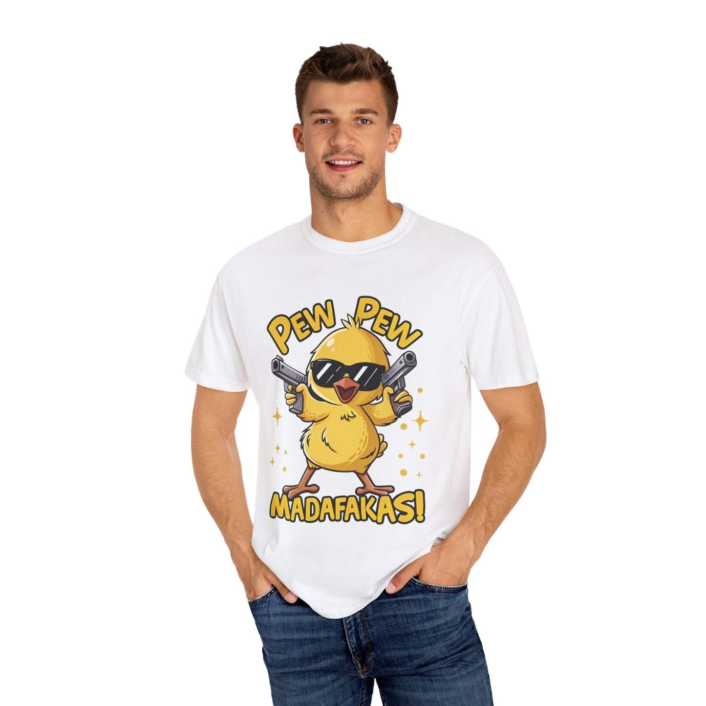 Funny Chick T-Shirt - "Pew Pew Madafakas!"