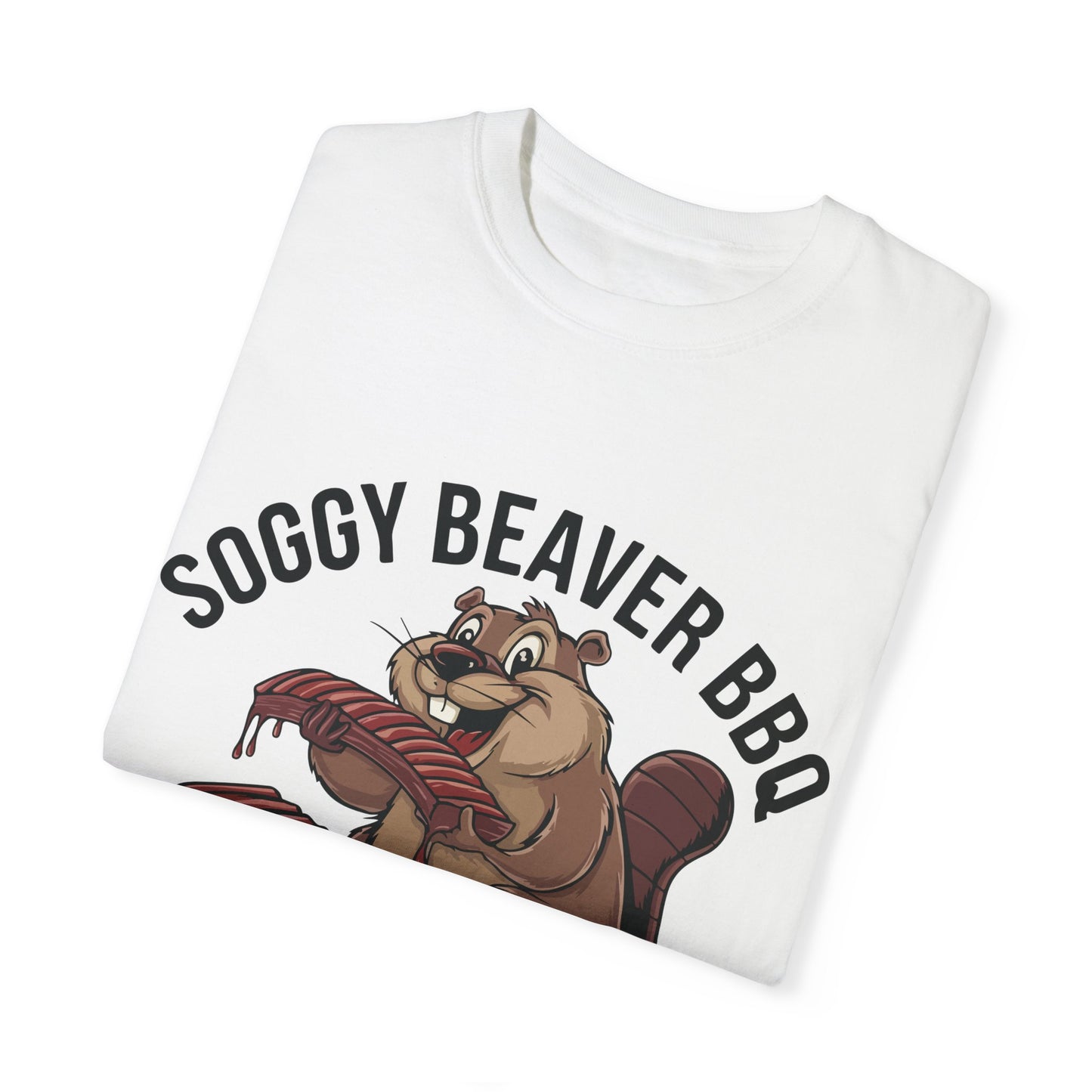 "Soggy Beaver BBQ" Tee – Smokin’ Meat & Droppin’ Innuendos